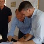Firman acuerdo para la ejecución de obras hidráulicas para Alvear