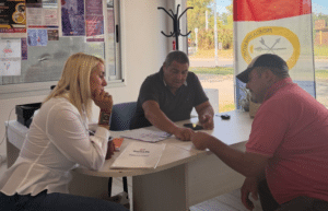 Atención de IAPOS en Pueblo Esther con asesoramiento para afiliados