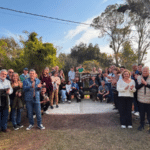 Pueblo Esther homenajeó al Dr. Mario Drisun y oficializó el nombre del Bosque de Olivos en su memoria
