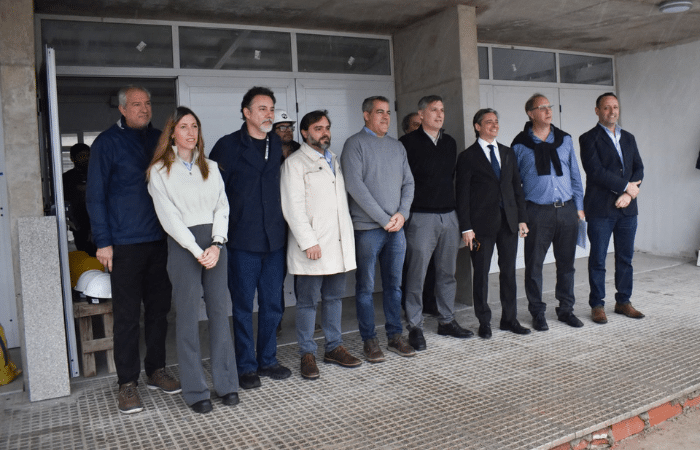 Nuevo edificio del Jardín de Infantes N° 365 de Pueblo Esther en etapa final de construcción